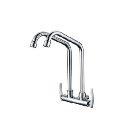 China Wall Mounted Thermostatic Faucets Double Hose Cold Water Taps Kitchen Sink Faucets for sale