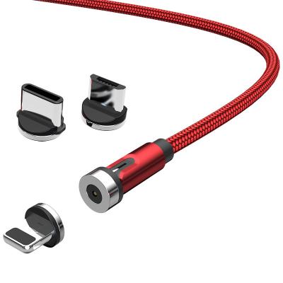 China MP3/MP4 Player USB Cable 3 Degree Rotation USB 2.0 Connector In 1180 540 Degree Connector 3A USB Rotation Quick Charging Nylon Cable for sale