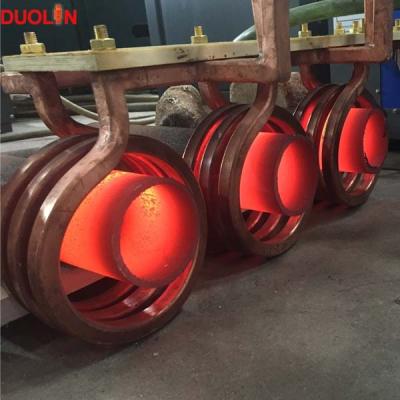 China IGBT 120KW Induction Pipe Heater Hardening For Pipe Quenching Bending Elbow Making Machine for sale