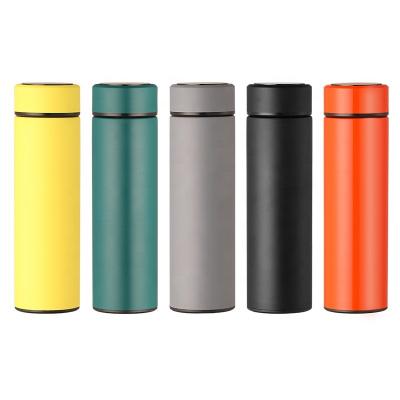 China Hot Sales Promotion PORTABLE Stainless Steel Thermal Insulation Vacuum Flasks Custom Smart Water Bottle With Led Temperature Display for sale