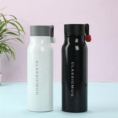 China PORTABLE High Quality Classic 350ML Double Wall Stainless Steel Heat Insulation Sport Vacuum Water Bottle With String for sale