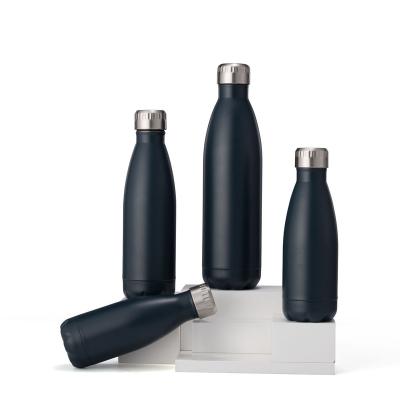 China 2021 Sales Cola Bottle Heat Insulation Vacuum Flasks 304 Stainless Steel PORTABLE Hot Water Bottle With Lid for sale