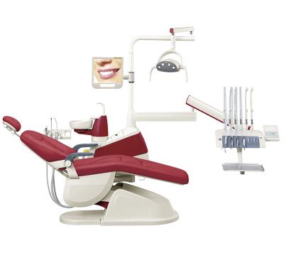 China Metal Chinese Fashion Mobile Ce Approved Integral Portable Dental Unit Dental Chair Price Te koop