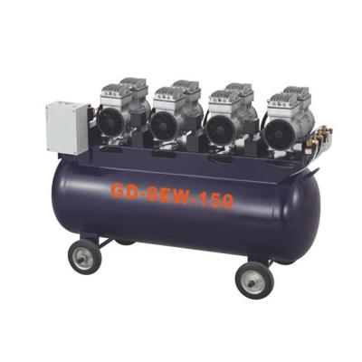 China Metal Oilless Medical Silent Piston Dental Oil Free Dental Air Compressor Price for sale