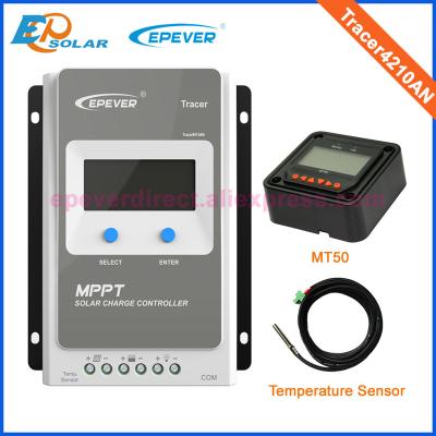 China Solar controller builted in LCD MPPT EPEVER solar portable controller 4210AN with temperature sensor and MT50 meter for user setting charger regulator 40A for sale