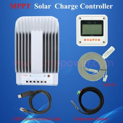 China Hot sale solar system controller tracer 4215BN charge 24v 40a mppt solar controller including USB and sensor for sale