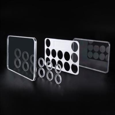 China Wholesale Plastic Transparent Acrylic Rectangular Storage Boxes Viable Squeeze Coin Slab Capsules Rack for sale