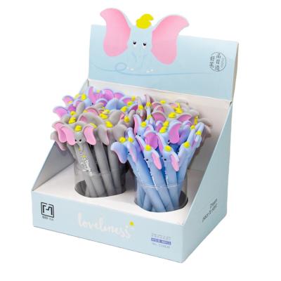 China Custom logo kawaii stationery elephant normal cute gel pens cartoon school office supplies gift for kids for sale