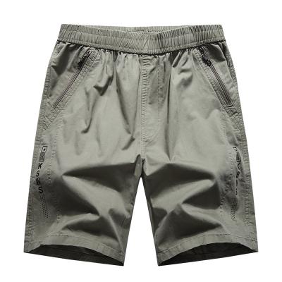 China 2021 New Promotion Summer Casual Men's Army Green Cotton Beach Shorts for sale