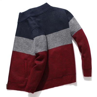 China 2021 Wholesale Casual Wool Knitting Color Men's Sweater Cardigan Sweater for sale