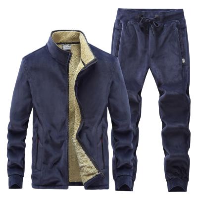 China Factory Sale Plus Size Logo Plus Size Fleece Tracksuits Custom Made For Men 2021 for sale