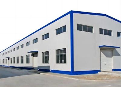 China Hot Rolled Steel Frame Warehouse Industrial Steel Buildings With Stainless Steel Gutter for sale