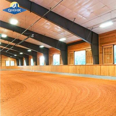 China Metal Building Prefabricated Large Span Riding Arena Equestrian Training Ground for sale