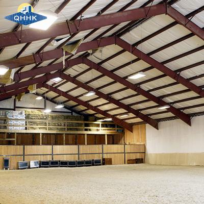 China Clear Span 60*100 prefab agricultural buildings Steel Structure Horse Barns and Riding Arenas for sale