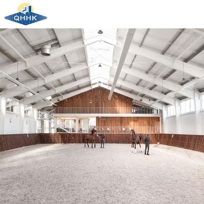 China Customized Indoor Steel Structure Horse Riding Arena Equestrian Show Shed for sale