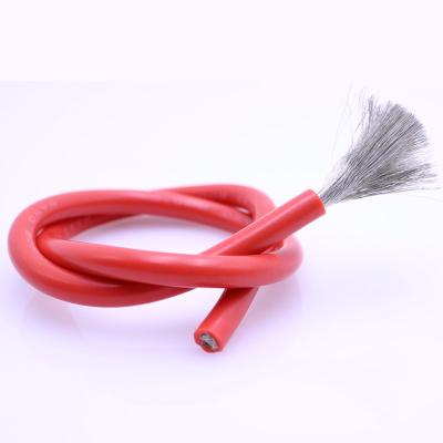 China Electronic Soft Silicone Wire 22AWG 0.08mm*60 OD1.7mm High Temperature Resistant Heat And Cold Resistant for sale