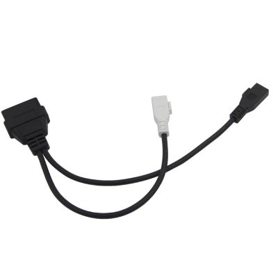 China For Audi Old Car Cheap Reliable And Obd1 2pin To Obd 2 Connector 16pin Adapter Cable Compatible For Old Car for sale