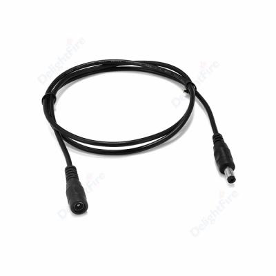 China Electronic DC Power Cable 5.5 x 2.1mm Wire Extension 22AWG DC Male Female Cable for CCTV Camera LED Light for sale