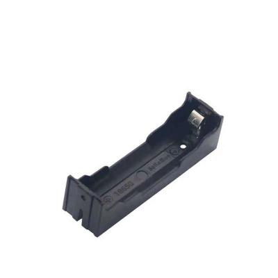 China Polypropylene 3.7v lithium 18650 battery holder case with terminals 1 cell battery box for sale