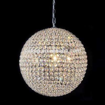 China 2020 New Sphere Chandelier Globe Parts Residential Ball Pendant Lights With Acrylic Crystals for sale