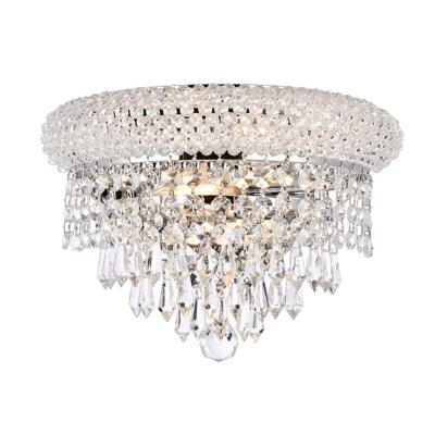 China Traditional Crystal Crystal Lights Lamp 2 Indoor K9 Wall Sconce -32425 for sale