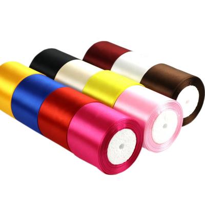 China 3 Inch 75mm Polyester Satin Viable Wholesale Ribbon For Decoration for sale