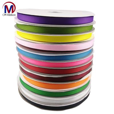 China Viable Wholesale Handiy Diy Grosgrain Ribbon Accessories Solid Color Grosgrain Ribbon 1cm-5cm for sale