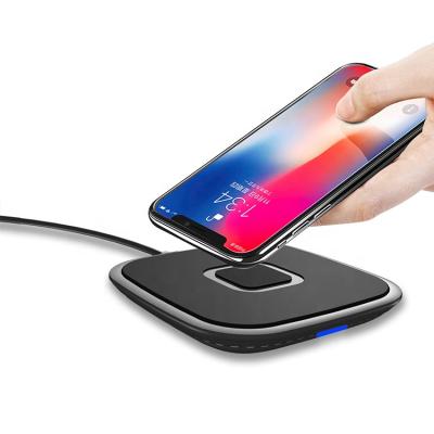 China Cell Phone High Technology Portable Universal Black Foreign Body 15w Fod Detection Fast Wireless Charger for sale