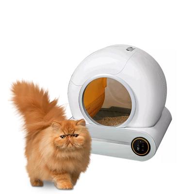 China 2022 Viable Hot Selling Intelligent Automatic Self-cleaning Cat Toilet With Smart Mobile App Control Cat Litter Box for sale