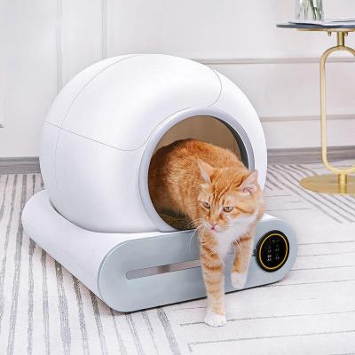 China Viable cat litter box wholesaler customize fosuhouse intelligent large tonepie cat litter box for cleaning sets for sale