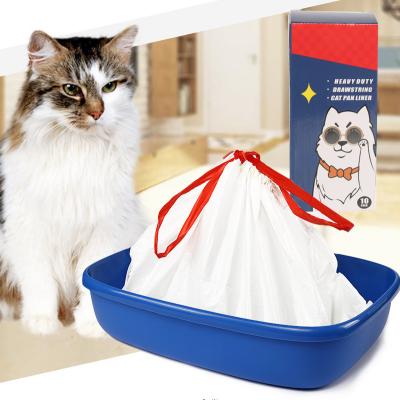 China Stocked Bag of Cat Litter Liners Durable Drawstring Cat Litter Pans Wholesale Cat Litter for sale