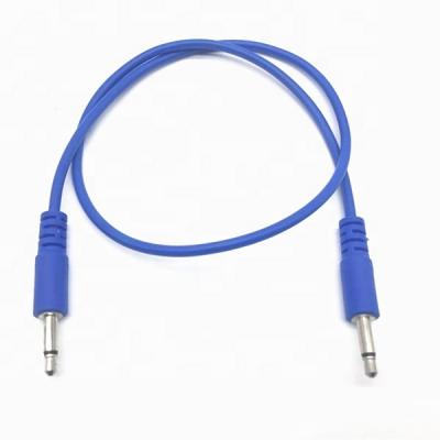 China For modular eurorack synthesize customized 3.5mm male to aux audio cable. mono masculine for sale