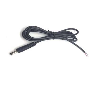 China Industrial Custom 5521 Male to Tail Extension Jack Adapter Lead Cord Wire Tinplate Solar DC Power Cable for sale