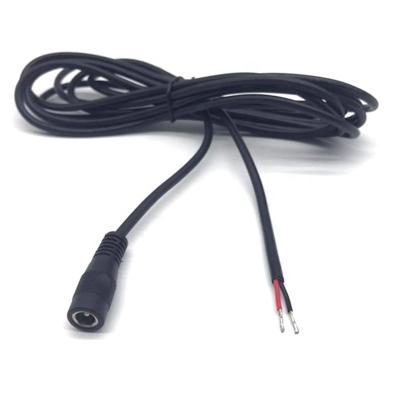 China Industrial Custom DC Cable 5.5*2.1 5.5*2.5mm Female Tail Stamping DC Power Pigtail Cable for sale