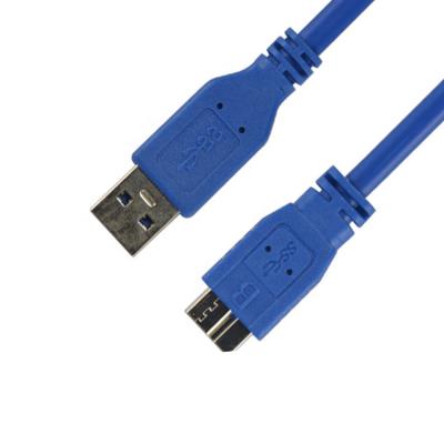 China Industrial Blue USB Male to B Micro USB 3.0 Extension Cable for sale