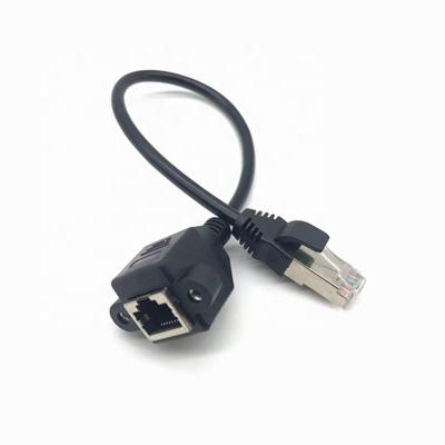 China Network Panel Mount RJ45 RJ45 Male To Female Extension 8P8C rj45 Cable for sale