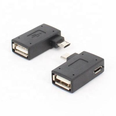 China Build Micro USB OTG Adapter 90 Degree Micro USB Charging Port For Firestick for sale