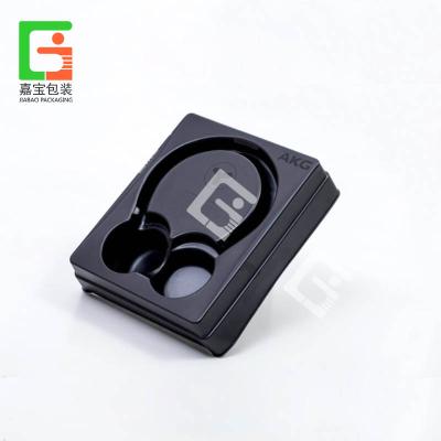 China Recyclable Tray PP PS Earphone Packaging Plastic Blister Inner Packaging Box for sale