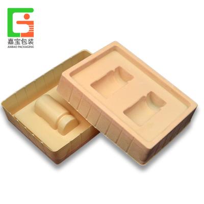 China Recycled Materials Customized Blister Packing Tray High Quality Material Recyclable Flocking Blister Tray for sale