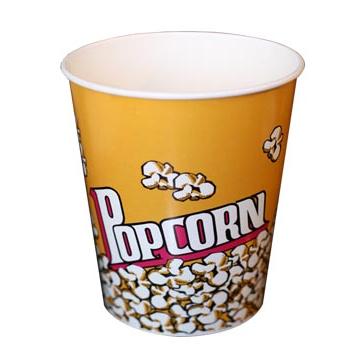 China Recyclable Custom 24oz/32oz/48oz/85oz Logo Printed Disposable Food Grade PE Popcorn Bucket Coated Popcorn Paper Cup for sale