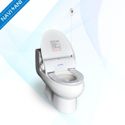 China Sanitary Automatic Toilet Lid Plastic Toilet Seat Cover Slow-end Slow-end Toilet Seat Sensor Plastic Disposable Film for sale