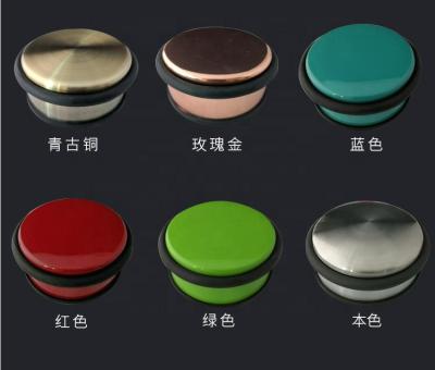 China Modern Colorful Heavy Duty Floor Wedge Stop Metal Draft Removable Custom Rubber Stopper For Sliding Door for sale