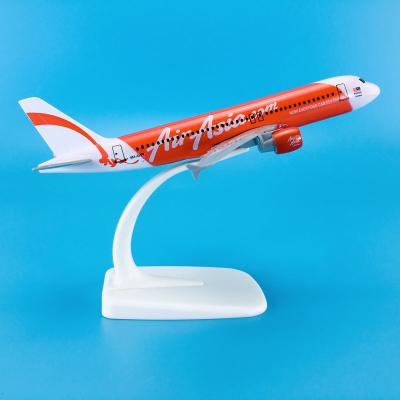 China Global Hot Sale 1:235 New Product 16cm Baza Airplane Model Aircrafts Airbus A320-200 Malaysia Air Asia Zinc Alloy Model for sale