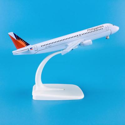 China Global Hot Sale 1:235 New Product 16cm Baza Airplane Model Aircrafts Airbus A320-200 Philippines Zinc Alloy Model for sale