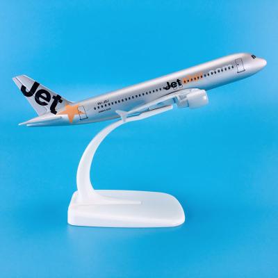 China Global Hot Sale 1:235 New Product 16cm Baza Airplane Model Aircrafts Airbus A320-200 Jetstar Zinc Alloy Model for sale