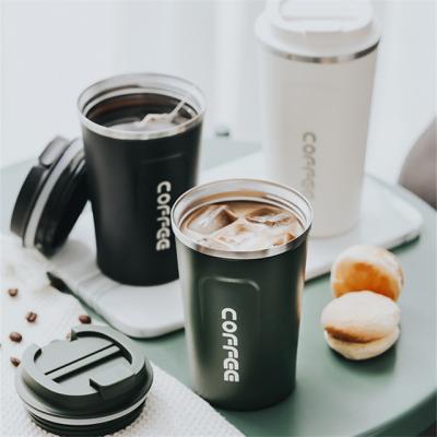 China Sustainable Manufacturer Direct Selling Customizable Double Layer Vacuum 380ml 510ml Keep 304 Stainless Steel Hot And Cold Coffee Mugs for sale