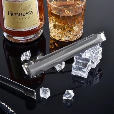 China Manufacturer Direct Selling High Quality SQ-4005 Viable Bar Accessories Drinking Bar Mini Foods Clip Stainless Steel Ice Clip for sale