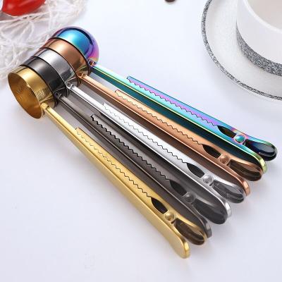 China Sustainable Manufacturer Direct Selling Kitchen Tools Stainless Steel 15ml Mutli-function Coffee Tea Milk Doser and Clip for sale