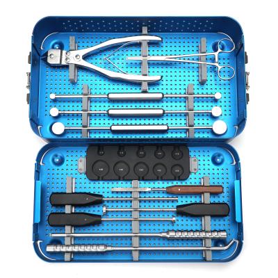 China For the cervical & CE&ISO Fixation Lumbar Orthopedic Spine Instrument Set Titanium Mesh Cage Instrument Set for sale