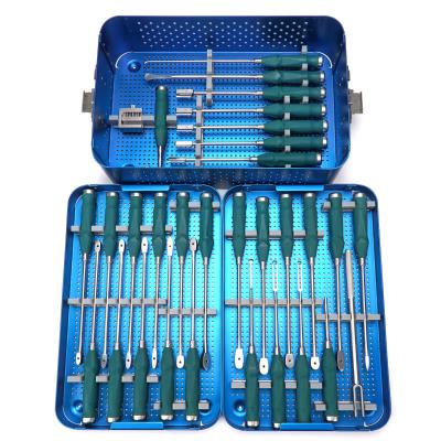 China Spinal Surgery Spinal Instruments PLIF Peek Titanium Cage&Lumbar Cage Instrument Set For Spine Surgical Orthopedic Instrument Set for sale